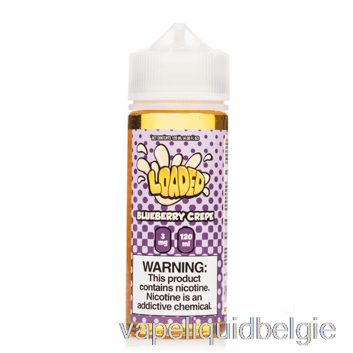 Vape België Bosbessencrêpe - Geladen E-vloeistof - Meedogenloze Dampen - 120ml 0mg